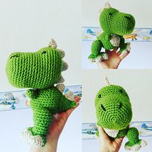 Dinosaurio T Rex - Amigurumi. Arts, and Crafts project by america_lira - 03.22.2017