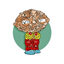 Stewie Griffin illustration. Traditional illustration project by Edu Morente - 03.23.2017