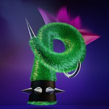 P Punk. 3D, Art Direction, Lettering, T, and pograph project by Melissa Franch - 03.24.2017