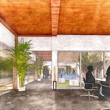 Sketches3D. Interiores. Proyecto para cementerio en Churriana de la Vega. 3D, Architecture, Interior Architecture, Design & Interior Design project by Jorge Rodríguez Pérez - 03.24.2017