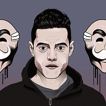 Mr. Robot . Un progetto di Design, Graphic design e Illustrazione tradizionale di Álvaro López López - 25.03.2017