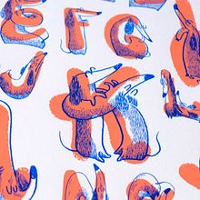 ABC DACHSHUND | Poster. Een project van Traditionele illustratie, Zeefdruk y  Belettering van Mónica Toledo - 28.03.2017