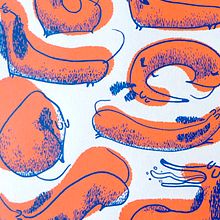 Dachshund I | Poster. Ilustração tradicional, e Serigrafia projeto de Mónica Toledo - 28.03.2017