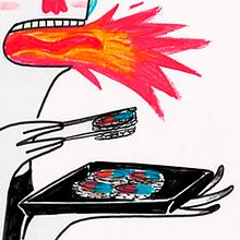 Let´s eat . Ilustração tradicional projeto de Mónica Toledo - 28.03.2017