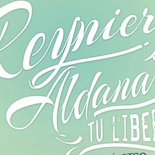 Cartel Concierto Reynier Aldana. Un proyecto de Br, ing e Identidad, Caligrafía, Diseño gráfico, Música y Publicidad de Emilio Iniesta Vergara - 10.02.2015
