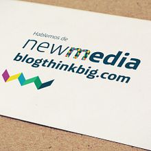 Hablemos de New Media. Blogthinkbig.com. Un projet de Br, ing et identité, Direction artistique, Design , Conception éditoriale, Design graphique, Événements, Gestion de la conception et Infographie de Jorge Fuertes - 20.10.2016