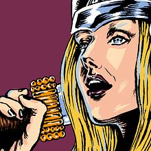 Retrato fantástico - Isa la Vikinga. Artes plásticas, Comic e Ilustração tradicional projeto de Fran Valdés - 20.12.2016