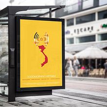 Rediseño póster Goodmorning Vietnam. Un proyecto de Diseño, Diseño gráfico, Eventos, Ilustración tradicional y Packaging de Jorge Guzmán - 28.03.2017