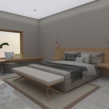 Diseño 3D habitación hotel. Un progetto di Architettura, Architettura d'interni e Interior design di Dnea studio - 27.03.2017