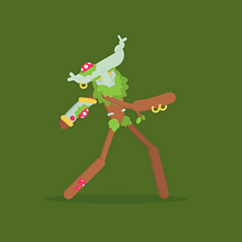 Gifs of Legends - Ivern. Un proyecto de Animación, Animación de personajes, Diseño de personajes, Ilustración tradicional, Ilustración vectorial y Vídeo de Manuel Díaz Delgado - 30.03.2017