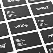 SWING business card. Un progetto di Br, ing, Br, identit, Design, Graphic design e Papercraft di swing estudio - 30.01.2014