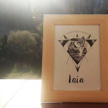 Handmade picture for a special gift. Un progetto di Illustrazione tradizionale di Aida Rius - 02.04.2017