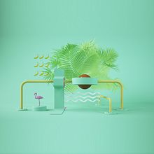 TROPICAL SETS. Un projet de 3D, Direction artistique, Scénographie et Illustration traditionnelle de Eduardo Pérez Borrachero - 05.04.2017