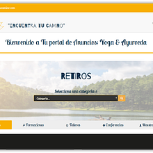 Portal de anuncios de Yoga y Ayurveda. Web Development project by Carles Far Pierres - 04.05.2017