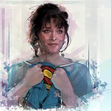 Margot Kidder ( Lois Lane). Film, Video, TV, and Traditional illustration project by Ismael Alabado - 04.07.2017