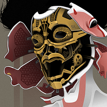 GEISHA - GHOST IN THE SHELL . Un progetto di Illustrazione tradizionale di Álvaro López López - 08.04.2017