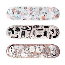 Skateboard for Hall 13. Art Direction, Character Design, and Traditional illustration project by Mickael Brana - 04.10.2017