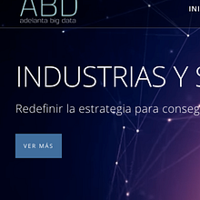 Web Adelanta Big Data. Web Design project by Irina Alegre García - 01.03.2017