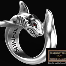 Shark ring Ein Projekt aus dem Bereich Schmuckdesign von Diego Aramburu - 11.04.2017