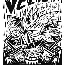 Velvet Club.. Een project van  Ontwerp, Grafisch ontwerp y Traditionele illustratie van Daniel Tur - 11.04.2017