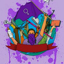 Mi Proyecto del curso: Técnicas de Ilustración y composición realista para prensa (Todos los días, en todos los lados son 8 de marzo). Een project van  Ontwerp van Mónica Jiménez Art - 12.04.2017