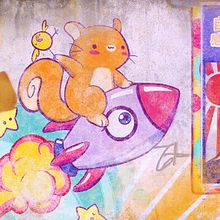 Murales. Ilustração tradicional projeto de Eliézer Félix - 15.04.2017