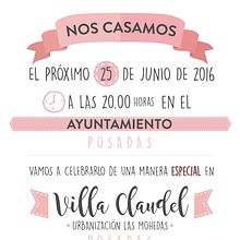 Invitación de boda. Graphic Design project by Patricia Vilches - 04.15.2017