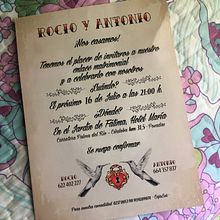 Invitación de boda. Graphic Design project by Patricia Vilches - 04.15.2017