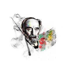 Mi Proyecto del curso: Retrato ilustrado con Photoshop. Javier Krahe. Un proyecto de Ilustración tradicional de Aida - 17.04.2017