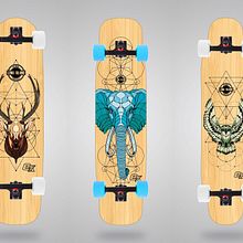 Long Island Longboards 2017. Graphic Design, and Traditional illustration project by Marcos Cabrera - 04.18.2017