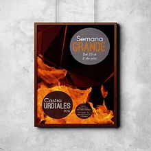 Cartel Fiestas Castro Urdiales. Un proyecto de Diseño gráfico de Inma Gutiérrez Mier - 07.03.2016