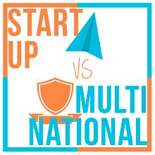Infographic: Startups vs Multinationals Ein Projekt aus dem Bereich Grafikdesign von Saúl Fraga Moldes - 20.04.2017