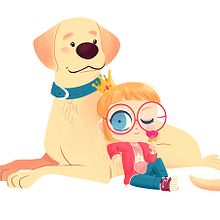 Amelia. Character Design, and Traditional illustration project by Luján Fernández - 12.11.2016