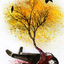 Wound  Ein Projekt aus dem Bereich Bildende Künste und Traditionelle Illustration von Mentiradeloro Esther Cuesta - 22.04.2017