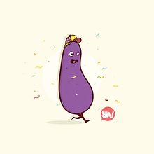 "Eggplant". Comic, Character Design, Graphic Design, Traditional illustration, and Vector Illustration project by Yago Quintas - 04.22.2017
