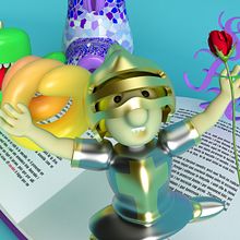 Sant Jordi 2017. Un projet de 3D, Direction artistique , et Conception de personnages de Toni Buenadicha - 23.04.2017
