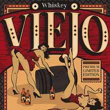 Mi Proyecto del curso: Técnicas de grabado digital - Whiskey Viejo. Un progetto di Graphic design di Bruno Davoli - 24.04.2017