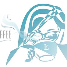 Trabajo y café . Traditional illustration, and Vector Illustration project by Liliana Paillalef - 04.25.2017