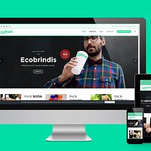 Web Ecobrindis. Web Development, Graphic Design, Web Design, Marketing, Photo Retouching, and Social Media project by Elena López - 11.27.2016