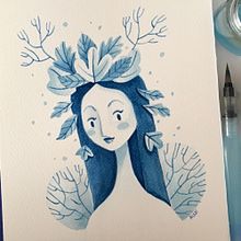 Ejercicio monocromático: Técnicas modernas de acuarela. Un proyecto de Ilustración tradicional y Pintura de Aledí - 27.04.2017