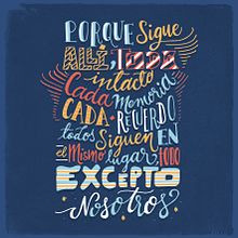 Serie Lettering. Un progetto di Lettering, Tipografia, Direzione artistica, Design, Graphic design e Scrittura di Nubia Navarro (nubikini) - 28.04.2017