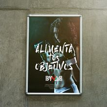 Alimenta tus objetivos | Cartelería. Art Direction, Design, Graphic Design, Lettering, Marketing, Advertising, Cop, and writing project by Laura Ciudad - 11.05.2016