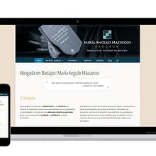 María Angulo -  Abogada en Badajoz. Web Design project by Luis Mazuecos Salas - 08.28.2016