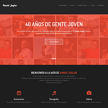 Nando Juglar  - Cantautor | Wordpress. Web Design project by Luis Mazuecos Salas - 01.28.2017