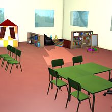 Aula. Een project van 3D,  Ontwerp e Interieurontwerp van Cristina García Ruanova - 28.04.2017
