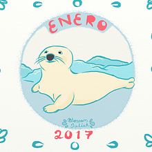 Proyecto Calendario 2017 (animales) Ein Projekt aus dem Bereich Kalligrafie, Comic, Design, Produktdesign und Traditionelle Illustration von Blossom Juliet - 13.04.2017