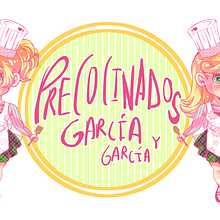 Diseño Logo Restaurante - PRECOCINADOS GARCÍA Y GARCÍA. Fine Arts, Br, ing, Identit, Comic, Design, Character Design, Graphic Design, Traditional illustration, Painting, Advertising, and Photo Retouching project by Paula Franco Abellán - 05.02.2017