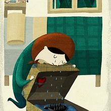 Refugiados en Suecia. Traditional illustration project by Albert Pinilla Ilustrador - 05.02.2017