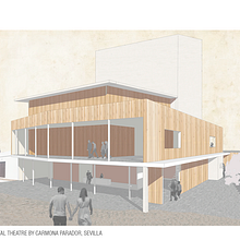Experimental theatre by Carmona Parador, Sevilla. Architecture project by Marta Cano Mateo - 06.01.2015