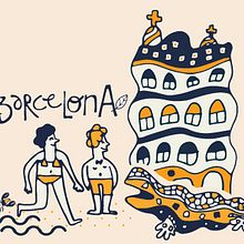 Barcelona Illustrated. Un progetto di Illustrazione vettoriale di MB C - 01.05.2017